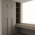 Children's Room Wardrobe Desk 3d model