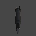 Realistic Doberman 3D Model With Black And Tan Coat Standing Pose 3d model