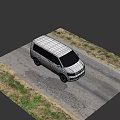 Sleek White Volkswagen Minivan With Modern Exterior Design And Stylish Alloy Wheels