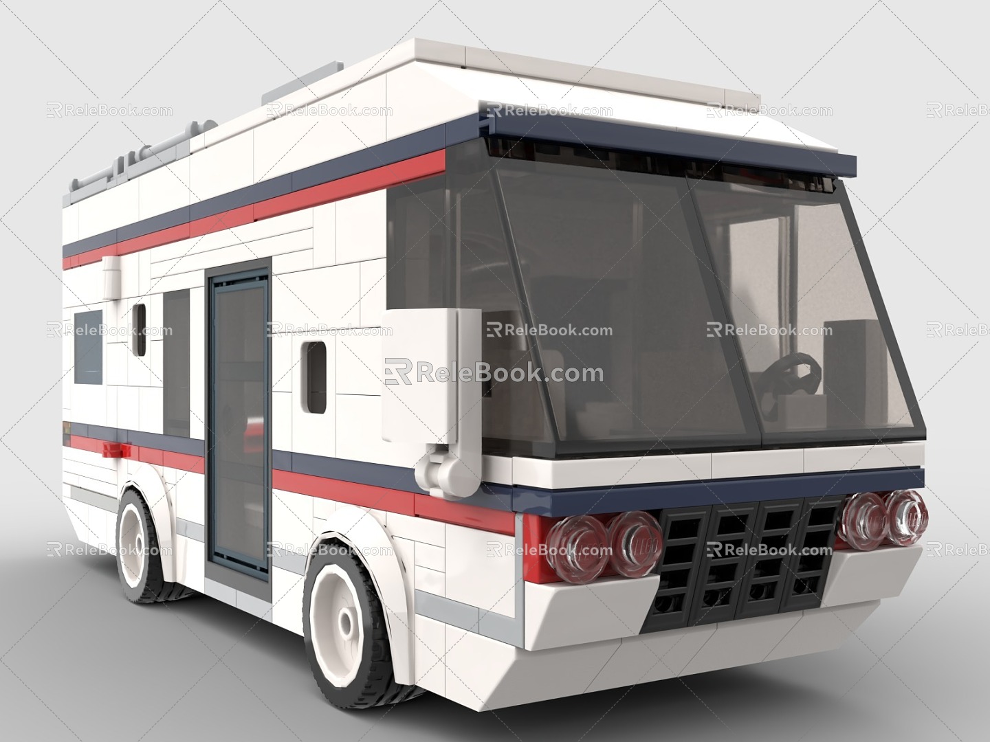 LEGO Toy Blocks RV Bus 3d model