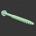 Metal Screw With Phillips Head Threaded Shank And Chrome Finish On Reflective Black Background