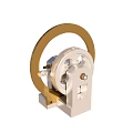 Industrial Equipment Mechanical Gear Wheel Mechanism Featuring Base And Metal Structure Components