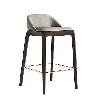 Italian Poliform bar stool 3d model