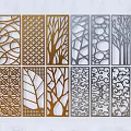 New Chinese-style openwork window 3d model