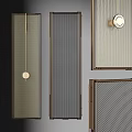 Modern metal screen partition 3d model