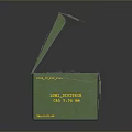 Green Storage Boxes For Household Supplies With Open Lid And Yellow Text