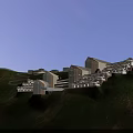 Elegant Mountain Resort Hotel Building Surrounded By Forest With Blue Pool And Scenic Views