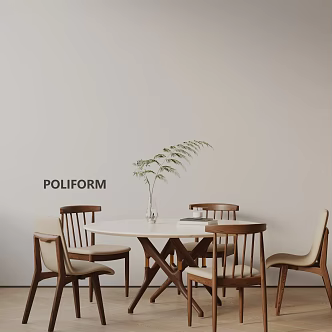Modern table combination 3d model