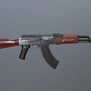 Modern AK assault rifle semi-automatic rifle 3d model