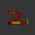 snake cobra venomous snake python reptile cold-blooded animal reptile reptile 3d model