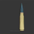 Various Types Of Weapon Bullets With Different Sizes And Metallic Colors Arranged