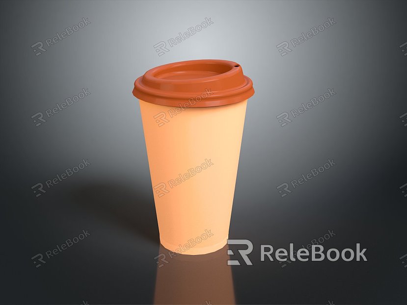 Paper Cup Disposable Cup Coffee Cup Cup Cup Container Realistic model