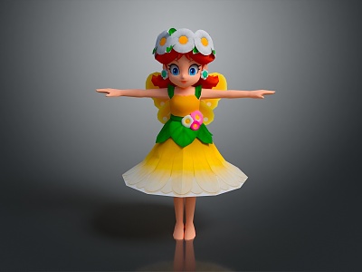 Modern game character child 3d model