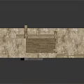 Ancient Stone Staircase Structure With Platform And Decorative Wall Design Elements