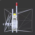 Industrial Mechanical Equipment With Metal Base Roller And Handle Components