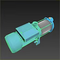 High Performance Blue Electric Water Pump With Metal Body And Motor Housing