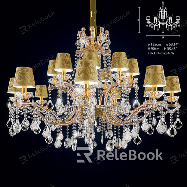 Crystal chandelier model