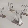 Modern Glass Bathroom Partitions With Shower Enclosures And Toilet Areas