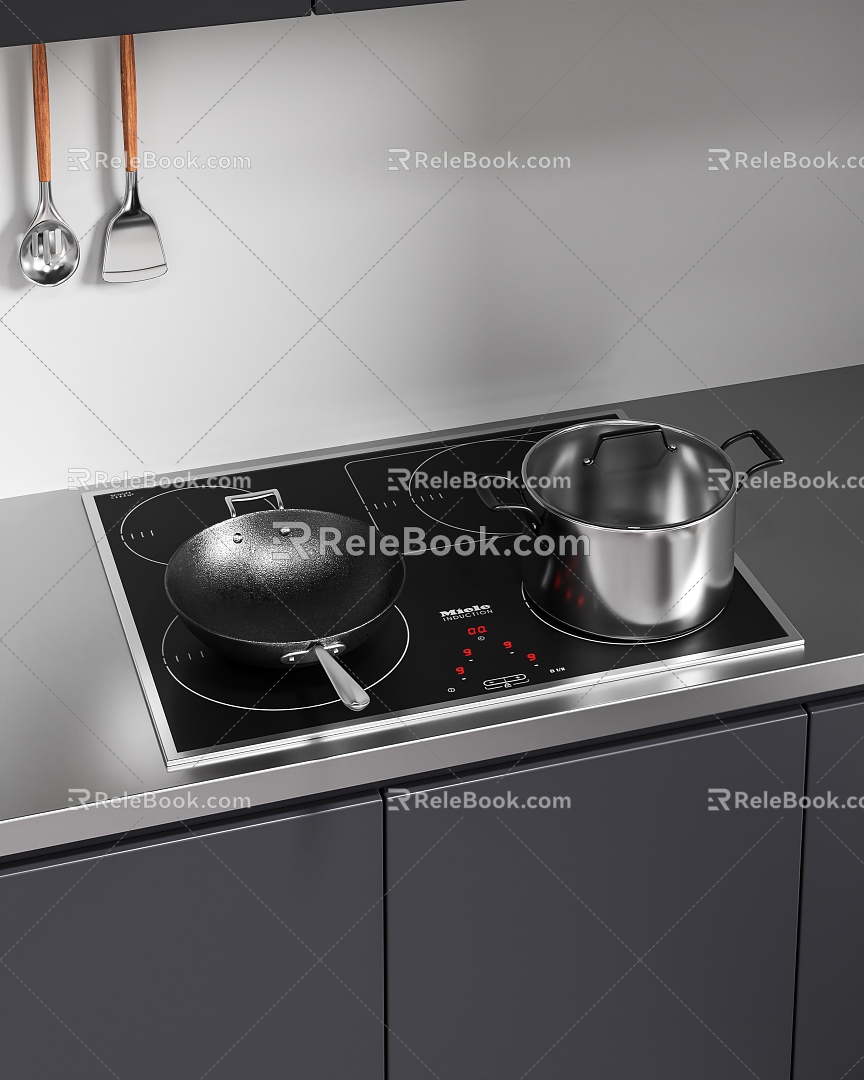 Kitchen Small Pot Pan 3d model