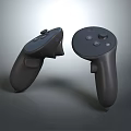 Black Computer Game Controllers With Ergonomic Design And Button Layout For PC Gaming Use