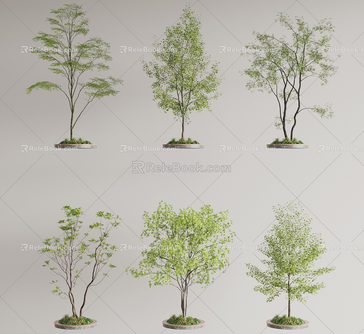 Modern Tree Landscape Tree Big Tree 3d model