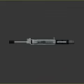Modern Tactical Submachine Gun With Black Finish Scope Barrel And Ergonomic Grip Design