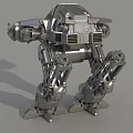 Robot attack robot intelligent machine science fiction robot mechanical warfare police future high-tech low face number low model simple model film and television level super realistic 3d model