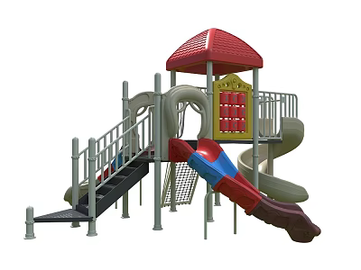 Kindergarten large-scale amusement equipment children's non-standard amusement equipment children's unpowered amusement equipment 3d model