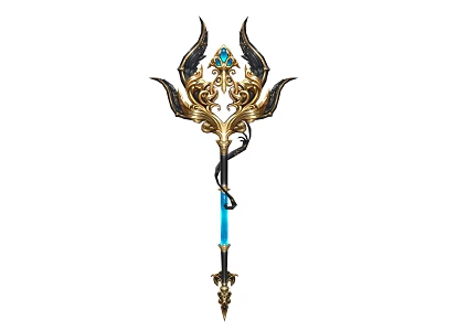 Weapon Staff Magic Wand Legendary Weapon Fairy Stick Game Equipment 3d model