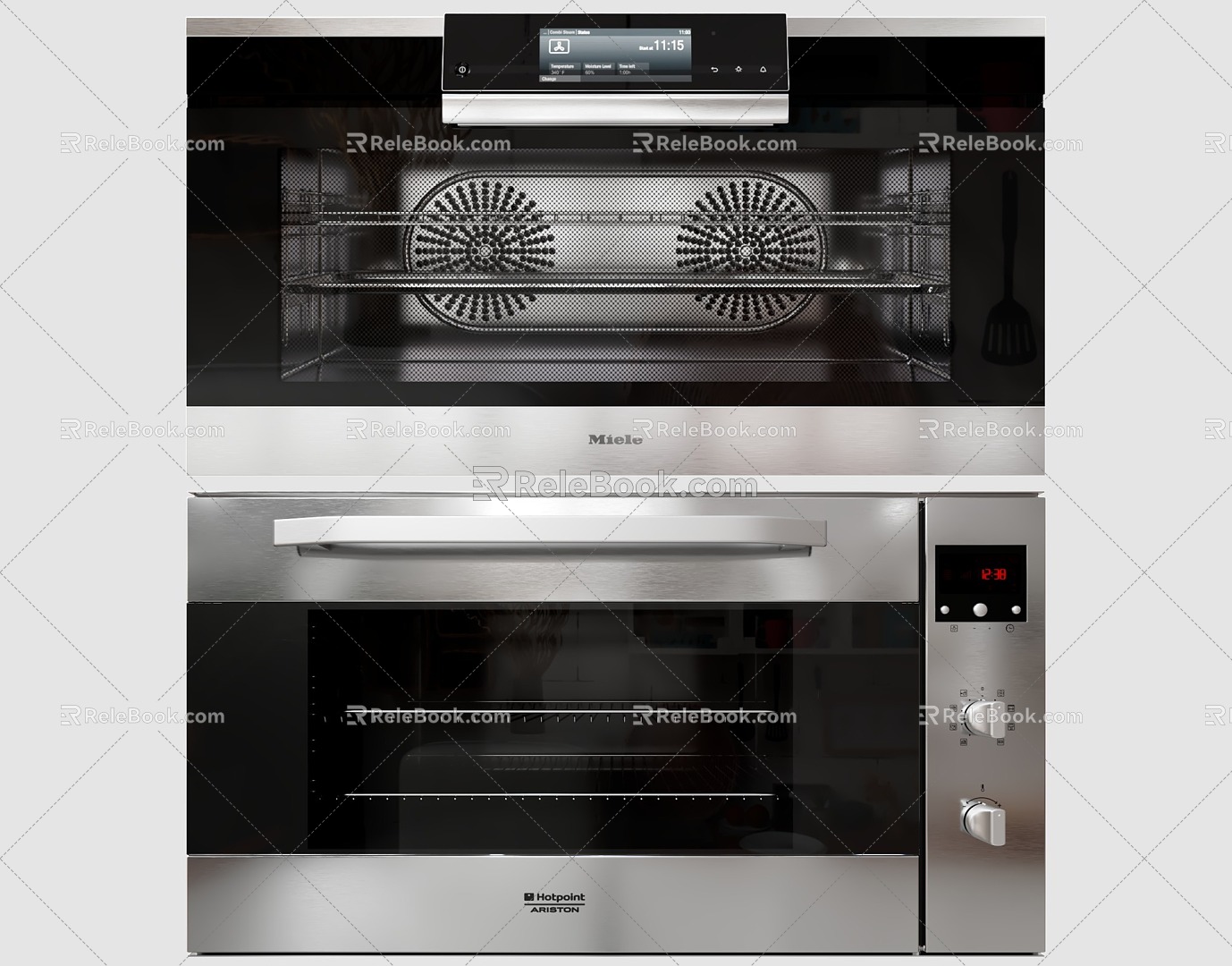 Modern Oven Oven Microwave Oven 3d model