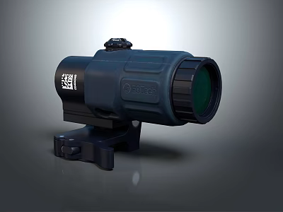 EOTECH 552 Tactical Holographic Sight With Green Lens And Black Mount 3d model