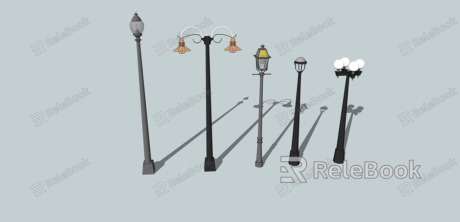 Modern street lamp street lamp garden lamp landscape lamp model