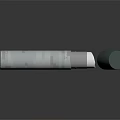 Essential Household Rolled Plastic Wrap With Gray Cylinder Holder For Kitchen Use