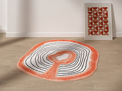 Modern Moulding Carpet 3d model