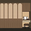 Middle style wardrobe 3d model