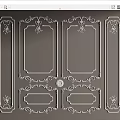 Ornate Plaster Moldings With Intricate Patterns For Interior Wall Decoration 3d model