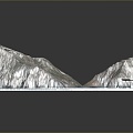 Geography, topography, mountain shape, ridge, ridge, valley, mountain range, canyon, geomorphology, mountain peak, mountain body 3d model