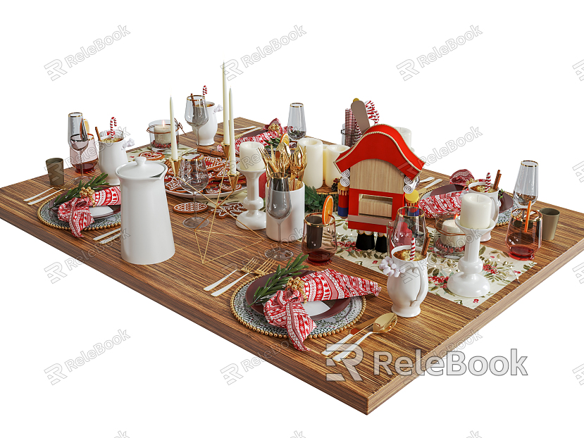 Modern Tableware Food Tableware Combination model