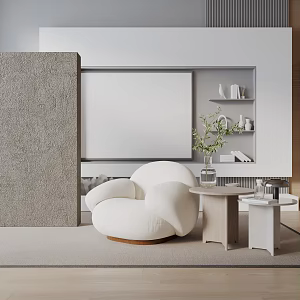 modern leisure chair 3d model