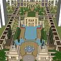 New classical residence 3d model