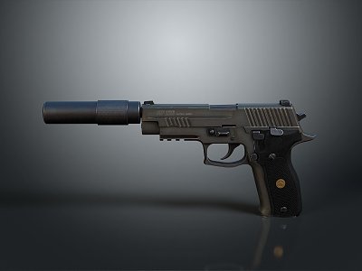 pistol semi-automatic pistol automatic pistol modern weapon hot weapon hot weapon gun military 3d model