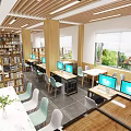 Nordic Library 3d model