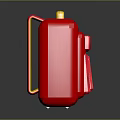 Stylish Red Adidas Suitcase With Yellow Handle And White Logo