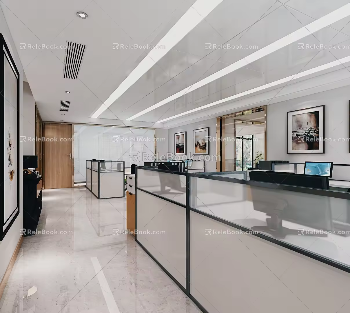 Office Area 3d model