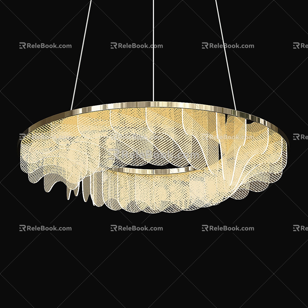 Modern chandelier 3d model