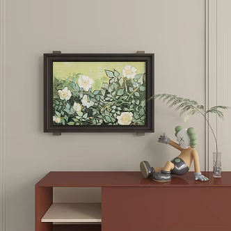 abstract decorative painting 3d model