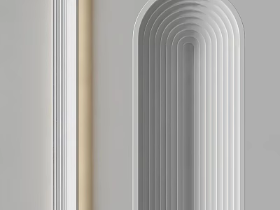 Modern Minimalist Wall Sconce Design With Sleek Lines And Neutral Tones 3d model