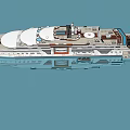 3D Rendered Cruise Ship With Multiple Decks And Amenities