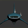 Majestic Whale Shark Aquatic Animal With Blue Body White Spots And Green Teeth