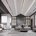 Modern Luxury Living Room Interior Design With Elegant Sofas Coffee Table And Ambient Lighting